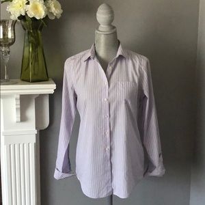 GAP | Lavender & White Button Down Shirt